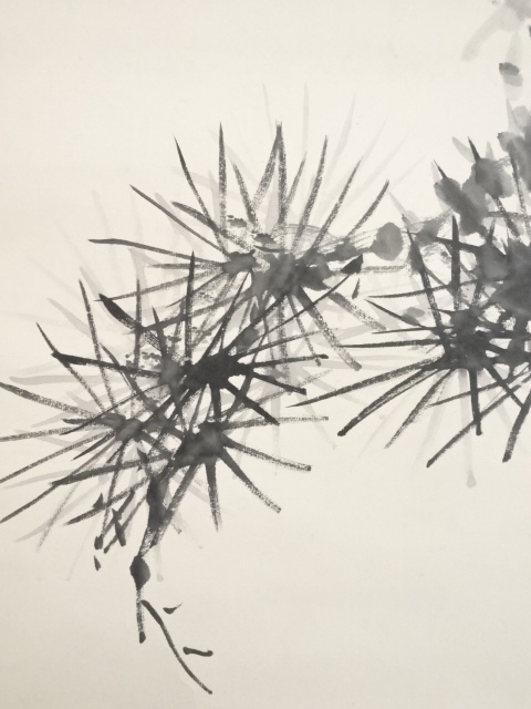 道具 ] - 道具 三井飯山筆 寿老 肉筆紙本掛軸（箱付） | ネット